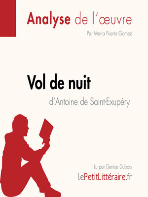 cover image of Vol de nuit d'Antoine de Saint-Exupéry (Analyse de l'oeuvre)